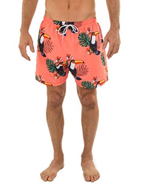 UZZI Men's Bimini Swim Trunks