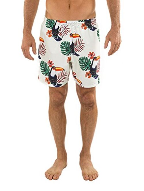 UZZI Men's Bimini Swim Trunks