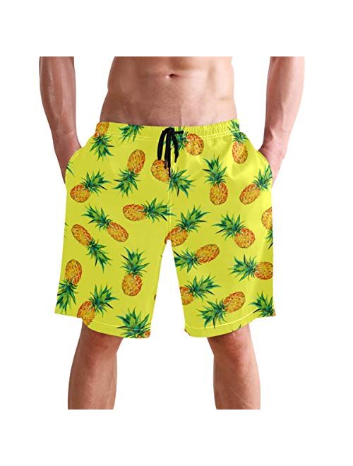 visesunny Men's Novelty Beach Shorts Quick Dry Swimwear Holiday Party Sports Running Swim Board Shorts Bathing Suits