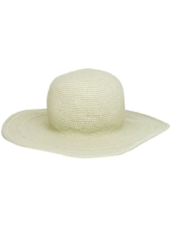 Women's Cotton Crochet 4 Inch Brim Floppy Hat