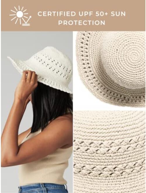 San Diego Hat Co. San Diego Hat Company Women's Cotton Crochet Hat