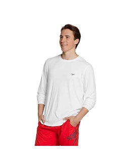 Men's UV Swim Shirt Basic Easy Long Sleeve Regular Fit