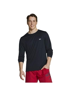 Men's UV Swim Shirt Basic Easy Long Sleeve Regular Fit