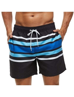 ECGK Mens Swim Trunks Quick Dry Swim Shorts with Mesh Lining Funny Swimsuits Bathing Suits