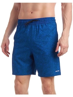 Mens Swim Trunks Stretch Fit Bathing Suit for Men 7 Quick Dry Swimwear Board Shorts Swim Suit (S-XXL)