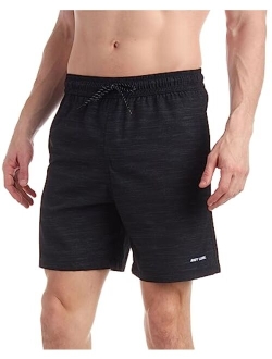 Mens Swim Trunks Stretch Fit Bathing Suit for Men 7 Quick Dry Swimwear Board Shorts Swim Suit (S-XXL)