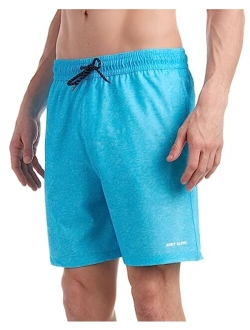 Mens Swim Trunks Stretch Fit Bathing Suit for Men 7 Quick Dry Swimwear Board Shorts Swim Suit (S-XXL)