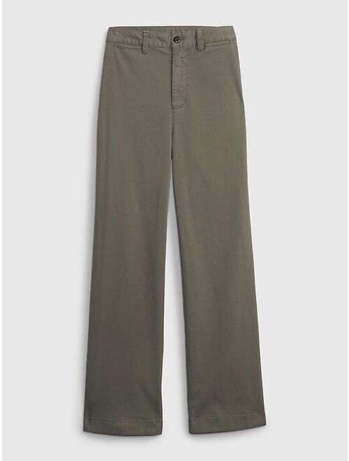 Gap High Rise Stride Khakis with Washwell