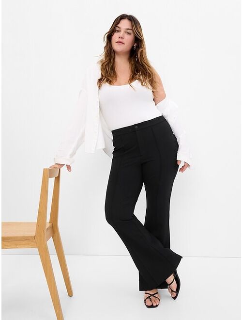 Gap High Rise Ponte Split Flare Pants