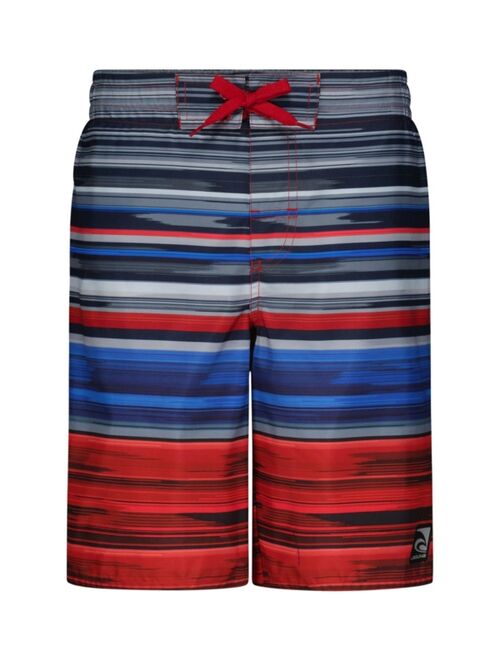 Laguna Big Boys Drawstring Water Rays Swim Trunks