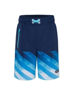 Rokka&Rolla Little and Big Boys' 4-Way Stretch Quick Dry Board Shorts Swim Trunks with Mesh Lining UPF50+