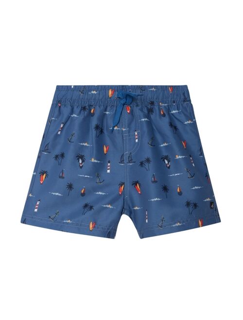 Deux par Deux Boy Printed Board short Blue Boats - Child