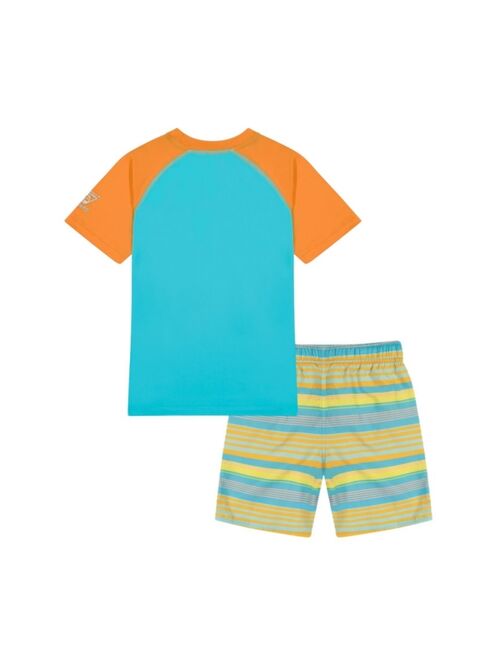 Laguna Little Boys Goovy Summer Stripe Swim Set, 2 Piece