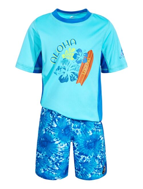 Laguna Toddler Boys 2-Pc. Aloha Rashguard Swim Set