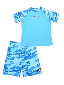 Laguna Toddler Boys Camofied Swim Set, 2 Piece