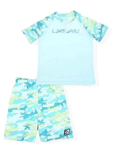 Laguna Toddler Boys Camofied Swim Set, 2 Piece