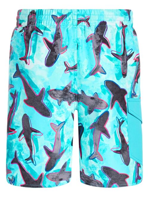 Laguna Big Boys Shark-Print Swim Shorts