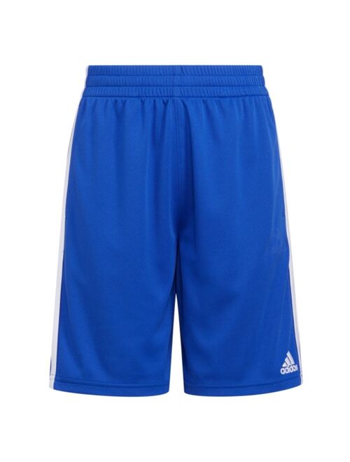 ADIDAS Big Boys Drawstring Elastic Waistband Classic Three Stripes Shorts