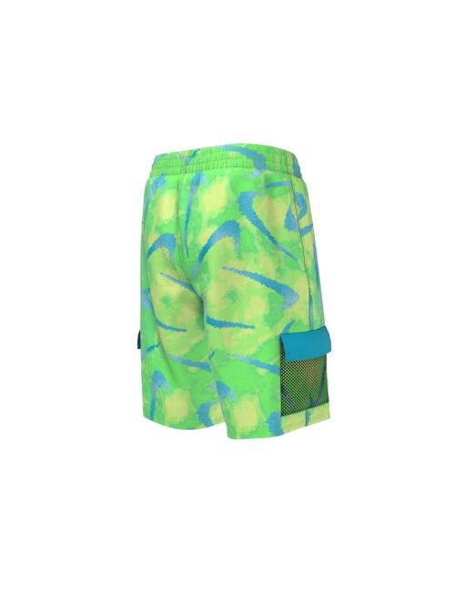 Nike Big Boys Tie Dye Swoosh Volley Drawstring Shorts