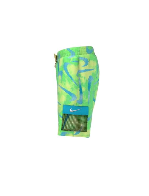 Nike Big Boys Tie Dye Swoosh Volley Drawstring Shorts