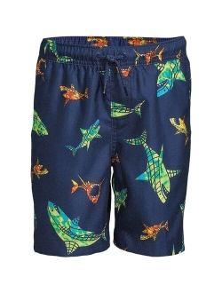 Child Boys Husky Printed Swim Trunks