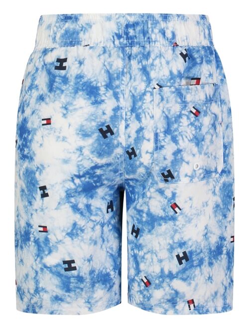 Tommy Hilfiger Big Boys Tie Dye Swim Trunks