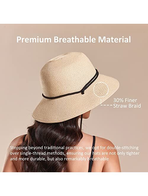 Joywant Womens Sun Hats Lanyard UPF 50+ Beach Hats for Women