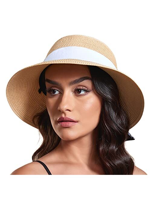 Joywant Womens Sun Hats Lanyard UPF 50+ Beach Hats for Women