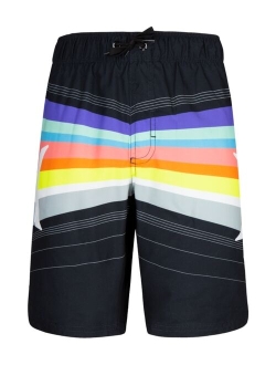 Big Boys Point Pull On Elastic Waistband Swim Trunks