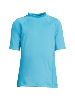 Child Boys Short Sleeve Swim UPF 50 Rash Guard