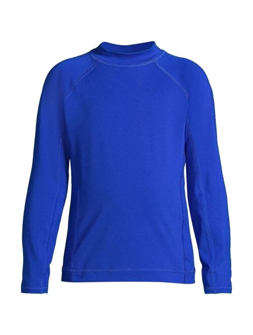 Lands' End Child Boys Long Sleeve UPF 50 Swim Rash Guard