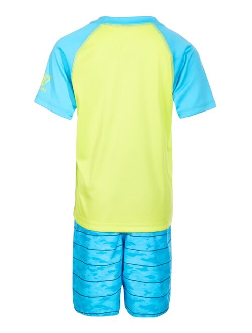 Laguna Little Boys 2-Pc. Jawsome Rash Guard Swim Set