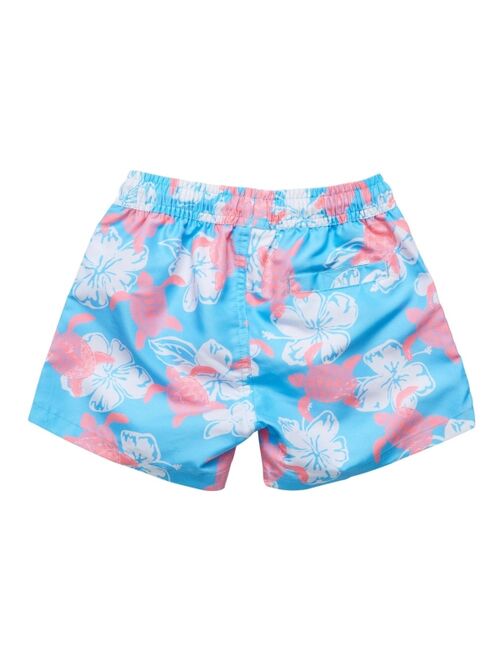 Snapper Rock Toddler|Child Boys Moki Sea Turtle Sustainable Volley Board Short