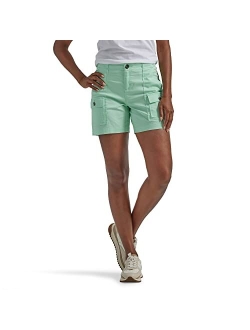 Women's Flex-to-go Mid-Rise Relaxed Fit 6" Cargo Short