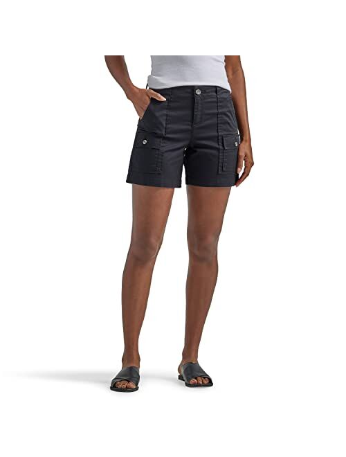 Lee Women's Flex-to-go Mid-Rise Relaxed Fit 6" Cargo Short