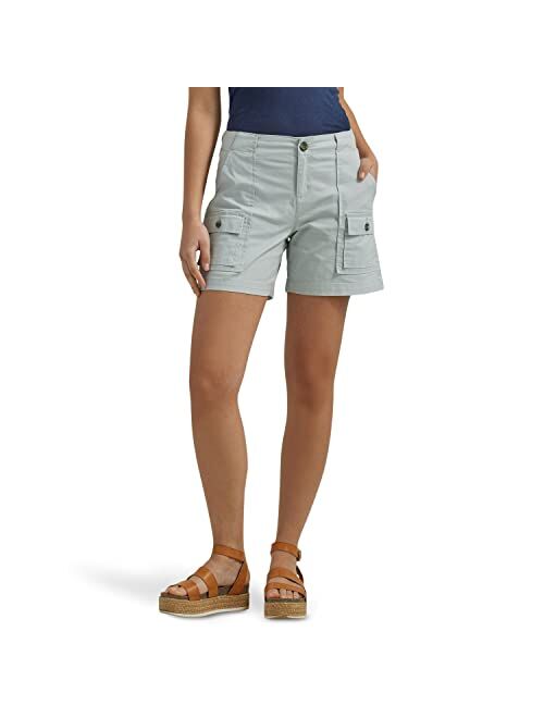 Lee Women's Flex-to-go Mid-Rise Relaxed Fit 6" Cargo Short