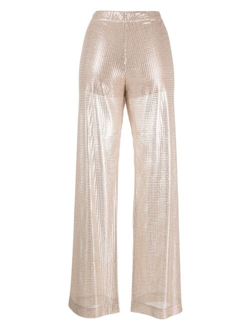 Seventy sequin-embellished trousers