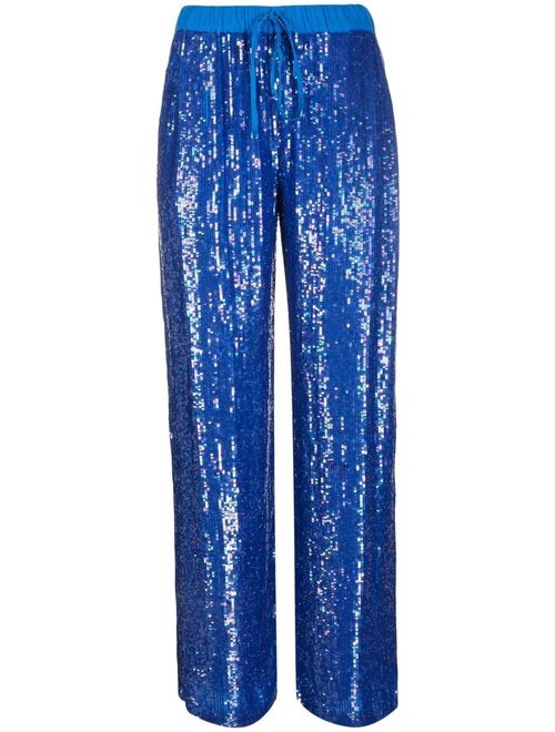 P.A.R.O.S.H. sequin-embellished track pants