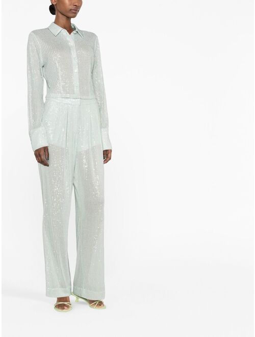 ROTATE sequin-embellished trousers