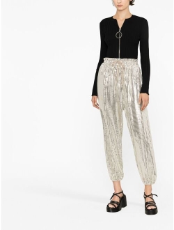 The New Arrivals Ilkyaz Ozel Tamara sequin-embellished trousers