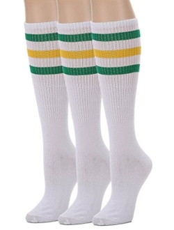 Leotruny 3 Pairs Over the Calf Tube Socks