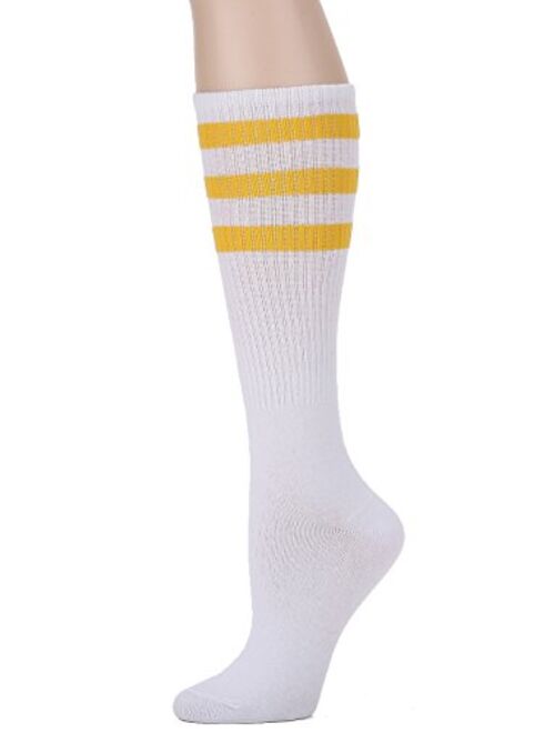 Leotruny 3 Pairs Over the Calf Tube Socks