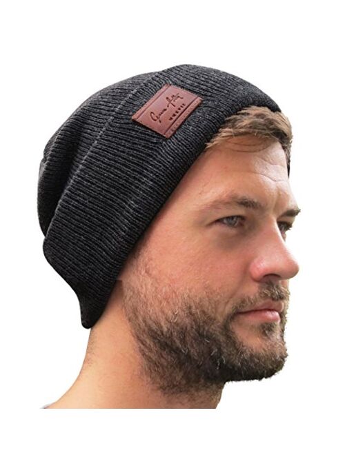 Grace Folly Fold Up Beanie - Cuffed Acrylic Hat Beanies for Women or for Men