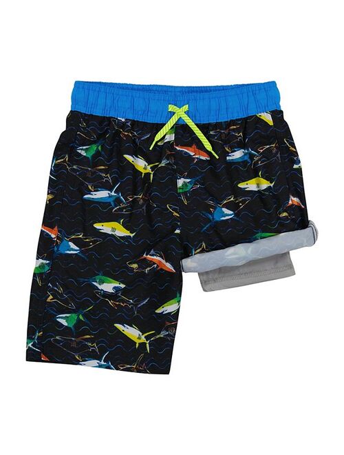 Boys 4-7 ZeroXposur Marine Sun Top & Shorts Set