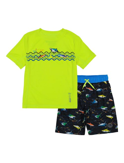 Boys 4-7 ZeroXposur Marine Sun Top & Shorts Set