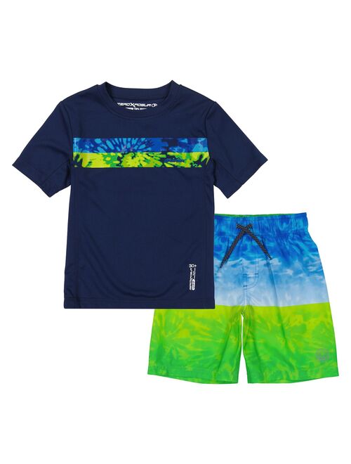 Boys 4-7 ZeroXposur Marine Sun Top & Shorts Set