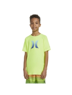 Boys 8-20 Hurley UPF 50  H2O-Dri Ombre Logo Swim Top