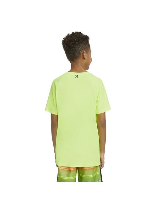 Boys 8-20 Hurley UPF 50+ H2O-Dri Ombre Logo Swim Top