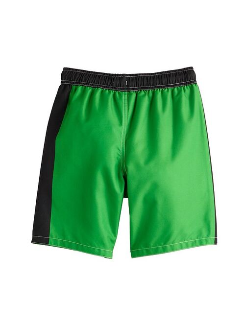 licensed character Boys 4-14 Minecraft Swim Trunks