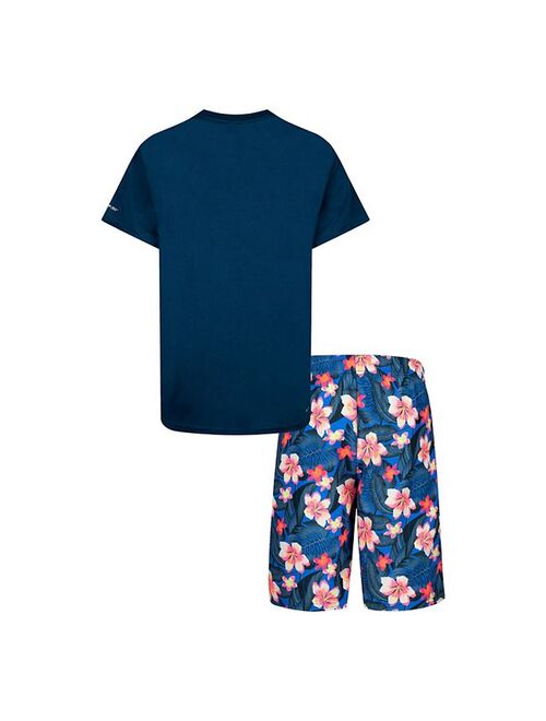 Boys 8-20 Hurley Floral Tee & Swim Shorts Set